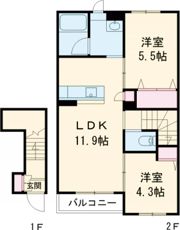 リビエラの間取り画像