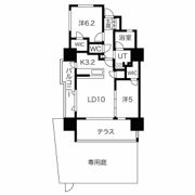 シティタワー西新の間取り画像