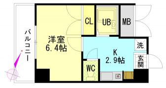 セントラルリバー西原の間取り画像