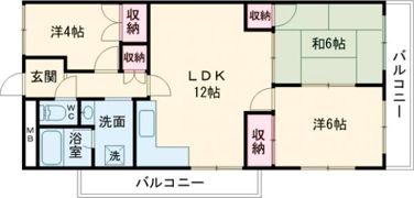 シャトー東加古川の間取り画像