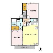 ベルデュール八乙女の間取り画像