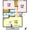 ルミエール Bの間取り画像