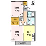 グランコート田園 Aの間取り画像