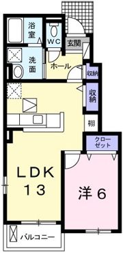 オリーブⅡの間取り画像