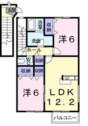 カーサ・ビエント A棟の間取り画像