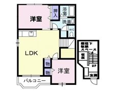メゾンリヴィエールAの間取り画像