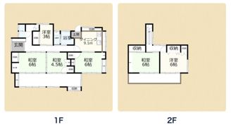 熊谷市上之戸建の間取り画像