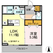 Dーroomアリビオ泉崎の間取り画像