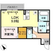 オッツ初生の間取り画像