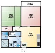 パステル六軒町B棟の間取り画像