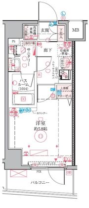 クレヴィスタ四ツ木の間取り画像