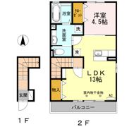 セジュールユウトの間取り画像