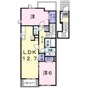 ベルプロムナードAの間取り画像