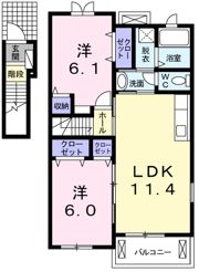 ニューシオンハイムの間取り画像