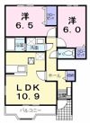 ラフレシールウエストの間取り画像