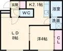レーヴィア千歳の間取り画像