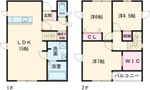 フィット 林の間取り画像