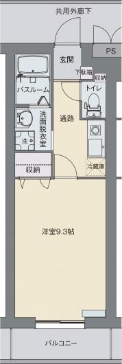 メゾンパークスⅡの間取り画像