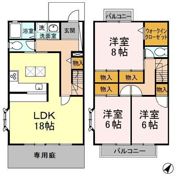 ラヴェニュ Aの間取り画像