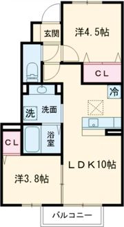 メゾンパークス白岩の間取り画像