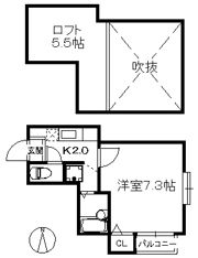 ムーンリバー室見の間取り画像