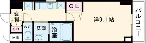 MJC神戸ハーバーウエストの間取り画像