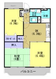 フルールmの間取り画像
