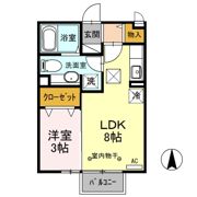 プレジール Bの間取り画像