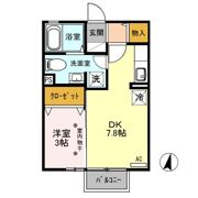 セジュールグランモア Bの間取り画像