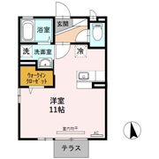 D-room下黒田の間取り画像