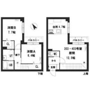 グランメール美園1条の間取り画像