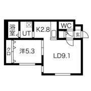 レストシティ琴似の間取り画像