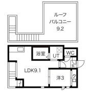 グランティック サンメゾン新瑞【フリーレント対象物件】の間取り画像