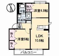 シャーメゾン上板 A棟の間取り画像