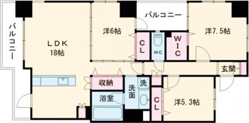 ヴィレラ辛島の間取り画像