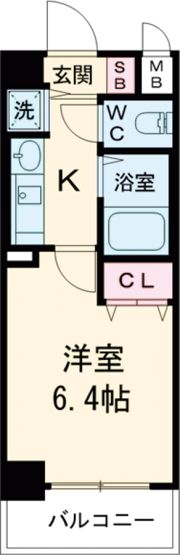 プレサンス神戸三宮の間取り画像