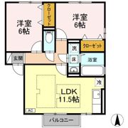 プレジール Aの間取り画像