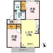 エスポワール米原 B棟の間取り画像