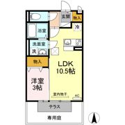 ニューライフつぶく3の間取り画像