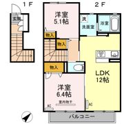 グラン・メゾン大石 A棟の間取り画像