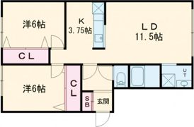 岩泉ハウスAの間取り画像
