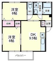 クラウンハイツNの間取り画像