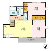 ラピュタKの間取り画像