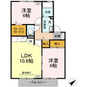 リバーポートあき A棟の間取り画像