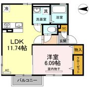 ミニョンヌ浜崎の間取り画像