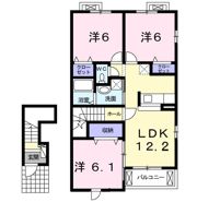 メゾンジュネスCの間取り画像