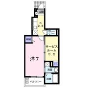 フェリスⅡの間取り画像
