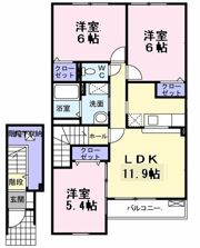 ヒルサイドタウンBの間取り画像