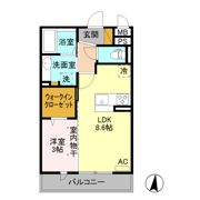 セジュールグリーン さつきの間取り画像