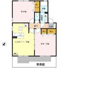 ウィルモア中浜 Aの間取り画像